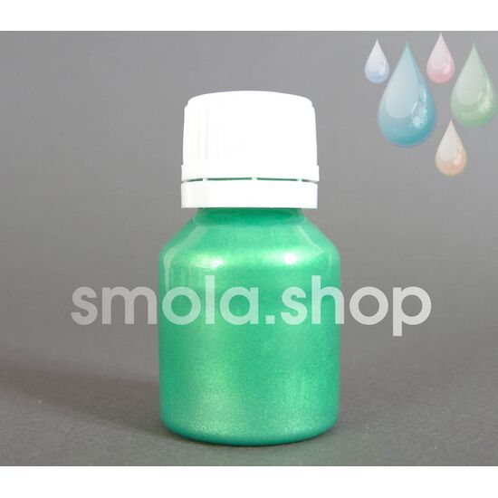 Перламутровый краситель Эпоксикон ПП-645 Ярко-зелёный искристый (90 г) для эпоксидной смолы, Масса: 90 г