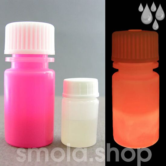 Светящаяся эпоксидная смола ФЛ-209 Маджента, Масса (A+B): 72 г